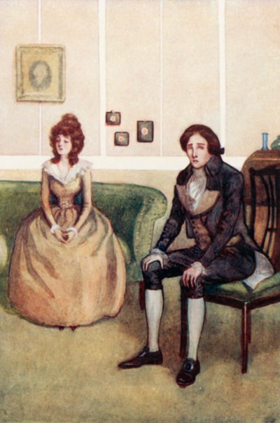 Illustration für Sense and Sensibility von Jane Austen von Arthur Wallis Mills