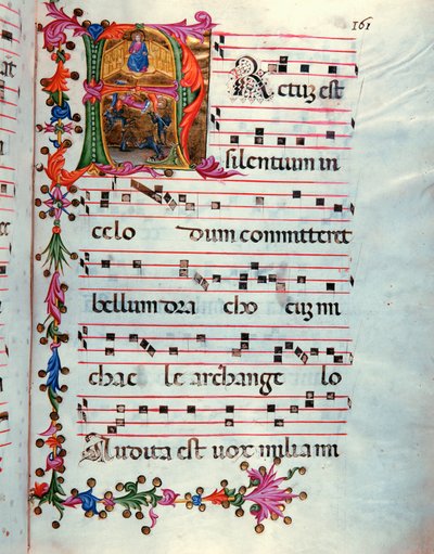 Christus als Richter und der Erzengel Michael im Kampf gegen Teufel von Artist Unknown