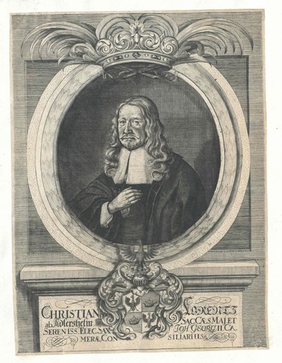 Christian Lorenz Adlershelm (Druck) von Artist Unknown
