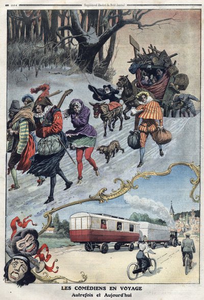 Reisende Komödianten: Anhänger der alten und gegenwärtigen Zeit von Artist Unknown
