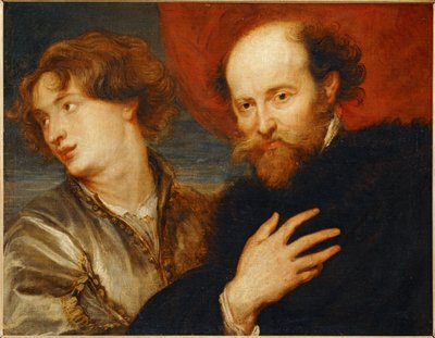 Doppelporträt idealisiert von van Dyck und Rubens von Artist Unknown