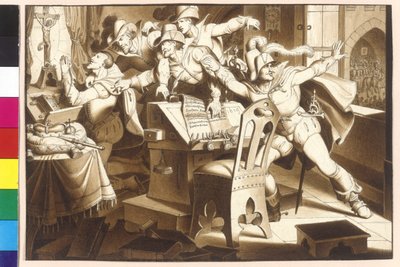 Kaiser Ferdinand II. bleibt standhaft gegen die Schulden der böhmischen Protestanten von Artist Unknown