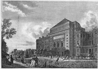 Außenansicht des Operntheaters in Paris, Boulevard Saint Martin von Artist Unknown
