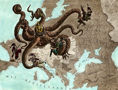 Erster Weltkrieg: der deutsche Oktopus von Artist Unknown