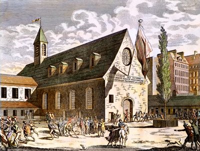 Französische Revolution: Schließung des Saals der Jakobiner in der Nacht vom 27. auf den 28. Juli 1794 von Artist Unknown