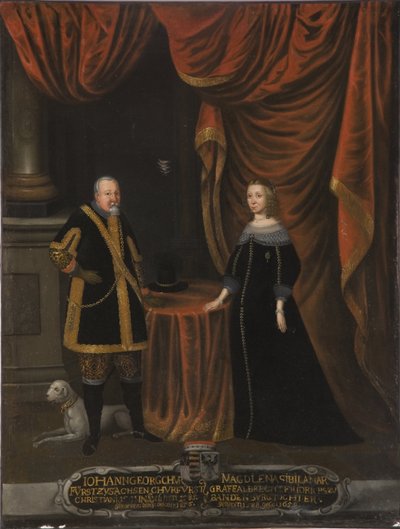 Johann Georg I. von Sachsen und Magdalene Sibylle von Preußen von Artist Unknown