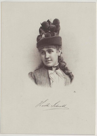 Katharina Schratt (Druck) von Artist Unknown