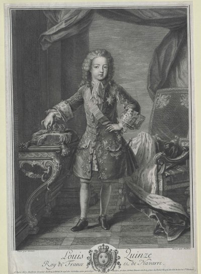 König von Frankreich Ludwig XV von Artist Unknown