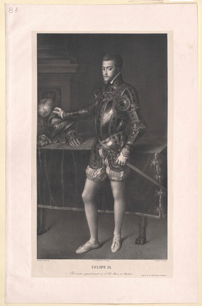 König von Spanien Philipp II von Artist Unknown