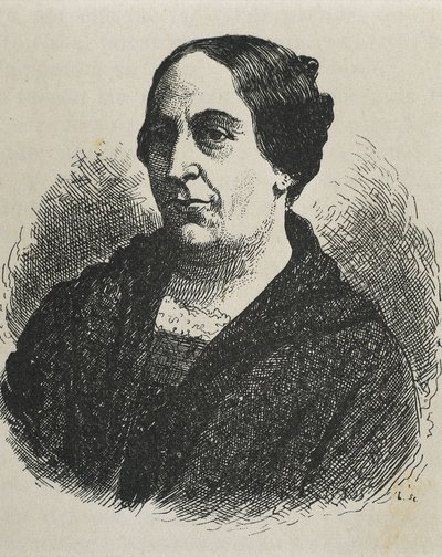 MARIN DEL SOLAR, Mercedes (1804-1866). Schriftstellerin aus Chile. Gravur. von Artist Unknown