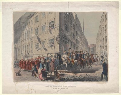 Umzug des Barons Jellacic Ban von Kroatien von Artist Unknown