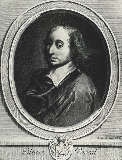 PASCAL, Blaise (1623-1662). Französischer Mathematiker, Physiker und Philosoph. Gravur von Artist Unknown