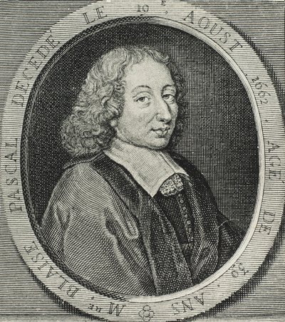 PASCAL, Blaise (1623-1662). Französischer Mathematiker, Physiker und Philosoph. Gravur von Artist Unknown
