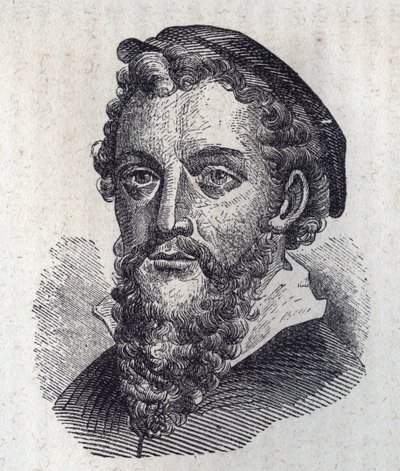 Porträt von Antonio Allegri - Correggio (Stich) von Artist Unknown
