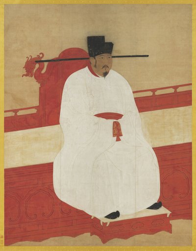Porträt von Kaiser Yingzong von Song (1032-1067) von Artist Unknown