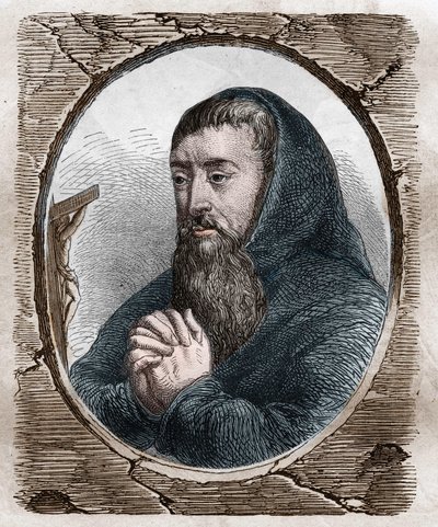 Porträt von Francois Joseph Le Clerc du Tremblay, Marquis de Maffliers, genannt Père Joseph, Kapuziner und französischer Staatsmann (1577-1638) von Artist Unknown