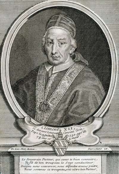 Porträt von Papst Clemens XII., 244. Papst von Artist Unknown