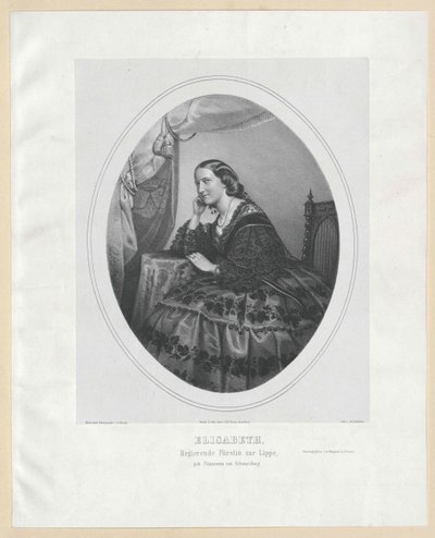 Prinzessin von Schwarzburg-Rudolstadt Elisabeth von Artist Unknown