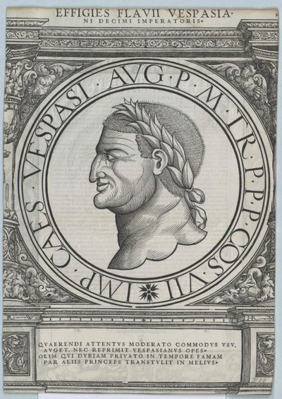 Römischer Kaiser Vespasian von Artist Unknown