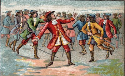 Dreißigjähriger Krieg: Schlacht bei Lützen und Tod von Gustav II. Adolf von Schweden, bekannt als der Große oder der Nordische Löwe von Artist Unknown