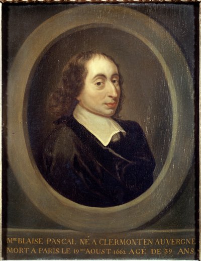 Porträt von Blaise Pascal von Artist Unknown