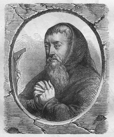 Porträt von François Joseph Le Clerc du Tremblay, Marquis de Maffliers, bekannt als Pater Joseph, Kapuziner und französischer Staatsmann von Artist Unknown
