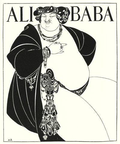 Umschlaggestaltung für "Die vierzig Räuber" (Stich) von Aubrey (after) Beardsley