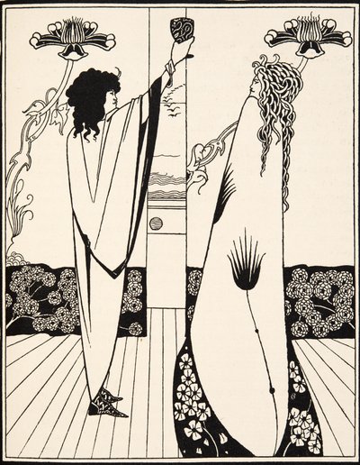 Wie Sir Tristram den Liebestrank trank von Aubrey Beardsley