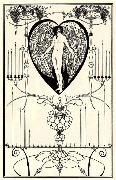 Illustration für Der Spiegel der Liebe von Marc-André Raffalovich, 1895 von Aubrey Beardsley