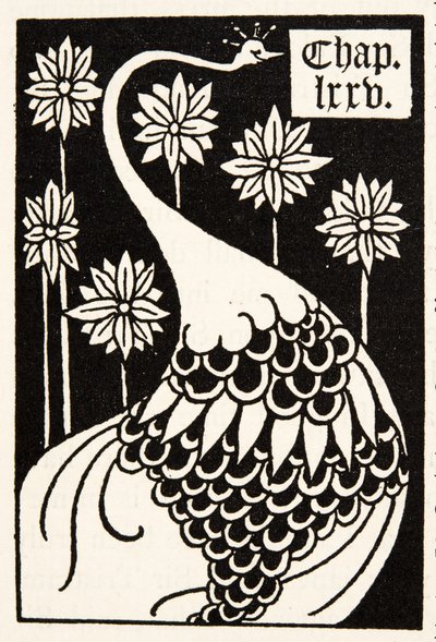 Pfau, Kapitelüberschrift von Aubrey Beardsley
