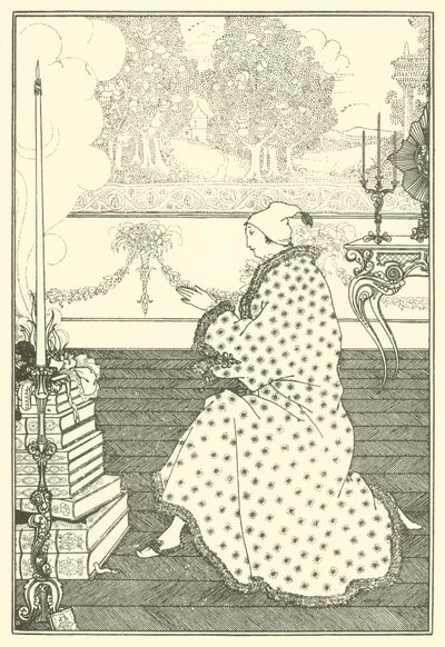 Das Gebet des Barons von Aubrey Beardsley