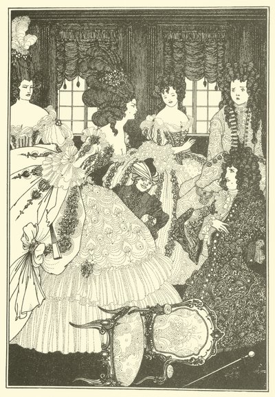 Die Schlacht der Beaux und der Belles von Aubrey Beardsley