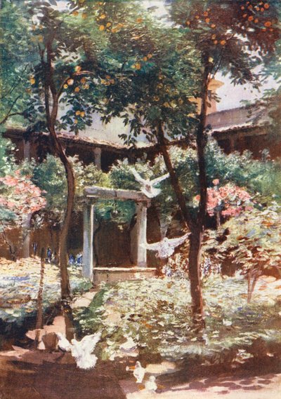Rom: Kreuzgang von S Giovanni degli Genovesi von Aubrey Waterfield