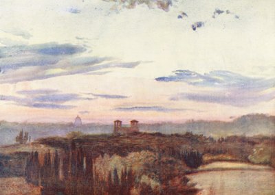 Rom: Villa Medici und Kuppel von St. Peter von Aubrey Waterfield