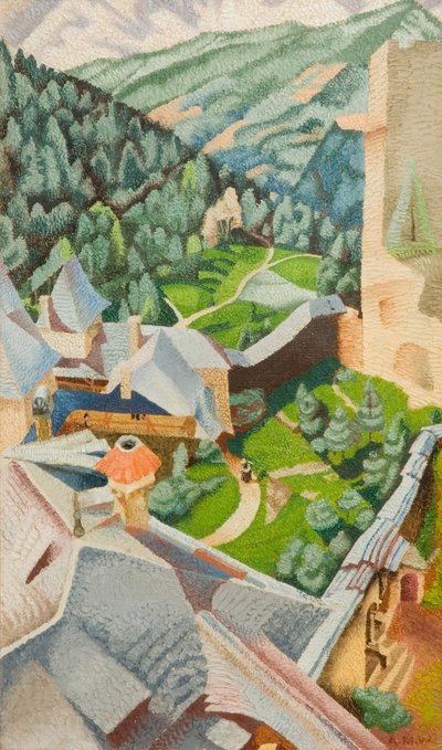 Burg, Finstergrün, 1940 von Audrey Weber