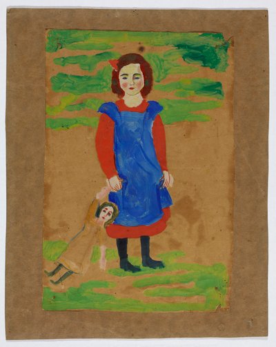 Kind mit Puppe von August Macke