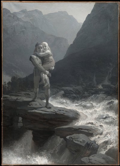 Frithiof und Ingeborg (aus Frithiofs Saga) von August Malmström