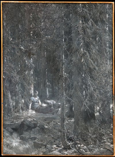 Die Versuchung von Frithiof (aus Frithiofs Saga) von August Malmström
