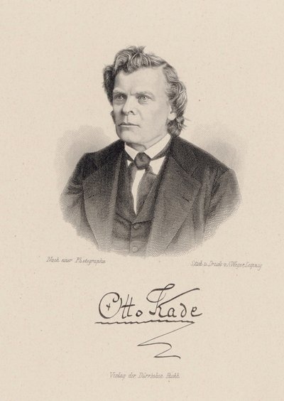 Porträt des Komponisten Otto Kade von August Weger