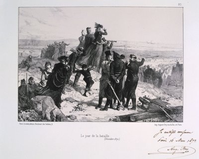 Der Tag der Schlacht, Belagerung von Paris, Deutsch-Französischer Krieg, 1870-1871 von Auguste Bry