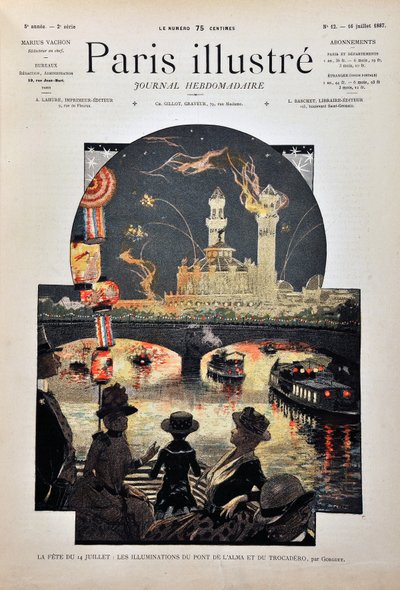 Das Fest am 14. Juli von Auguste Francois Gorguet