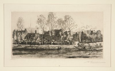 Ufer der Somme bei Amiens von Auguste Lepere