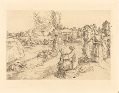 Beerdigung im Vendeen-Moor von Auguste Lepere