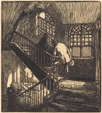 Treppe des Hauses, wo das Château Rouge war von Auguste Lepere