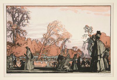 Le bassin des Tuileries von Auguste Lepere