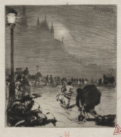 An der Ecke der Pont-aux-Doubles von Auguste Louis Lepère