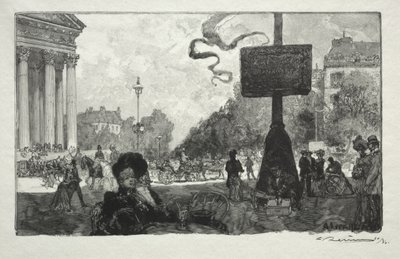Ecke der Rue Royale von Auguste Louis Lepère