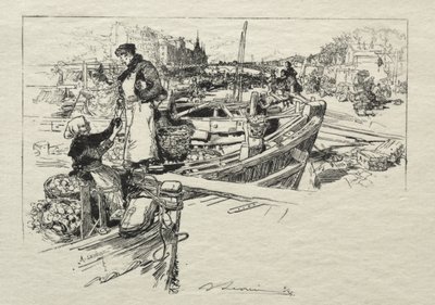 Der Apfelmarkt, Nr. 1 von Auguste Louis Lepère