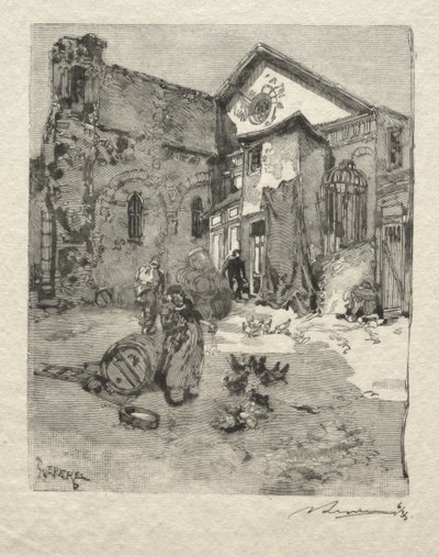 St. Julien le Pauvre: Das Portal von Auguste Louis Lepère