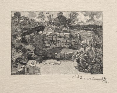 Eine Steinbruchhütte von Auguste Louis Lepère